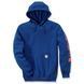 Худі Carhartt Sleeve Logo Hooded Sweatshirt - K288 (Superior Blue, XS) 1024352 фото