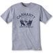 Футболка Carhartt Hard To Wear Out Graphic T-Shirt S/S - 102097 (Heather Grey, XS) 1024251 фото