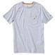 Футболка Carhartt Force Cotton T-Shirt S/S - 100410 (Heather Grey, L) 1023429 фото