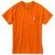 Футболка Carhartt Force Cotton T-Shirt S/S - 100410 (Orange, S) 1023431 фото