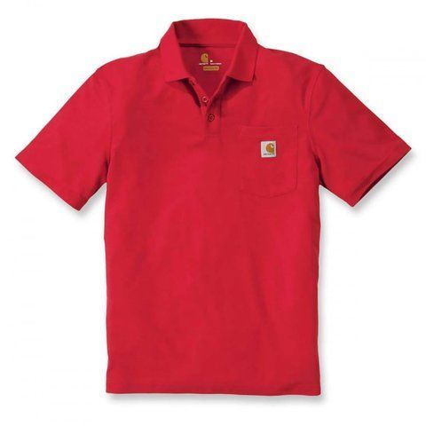 Поло Carhartt Work Pocket Polo S/S - K570 K570 фото